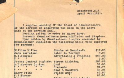Borough Meeting Minutes Beginning 1931